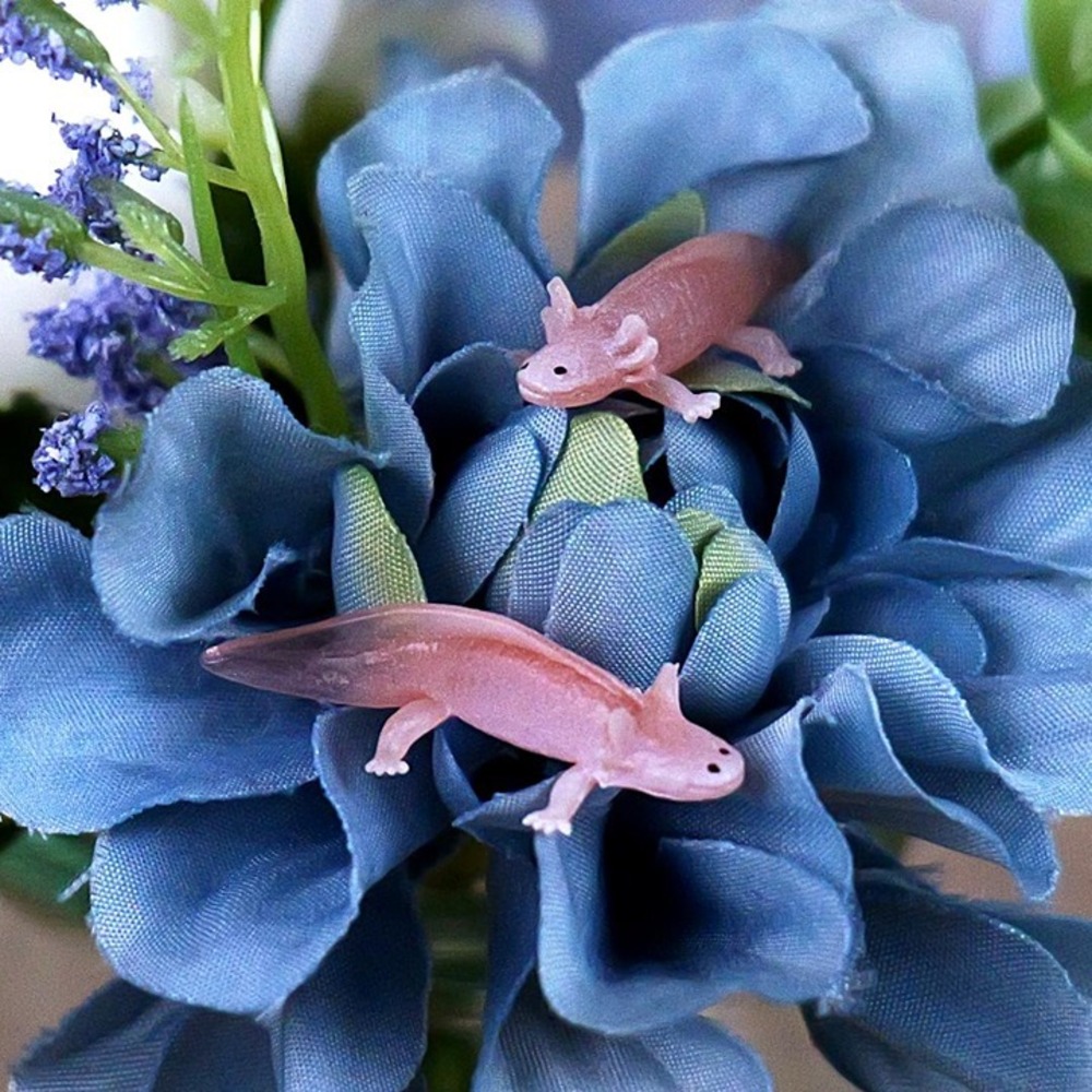 Bundle Deal - Axolotl Miniature Figure - Hand Painted‎ Collectible Mini Figurine